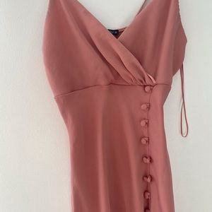 Zara pink satin dress